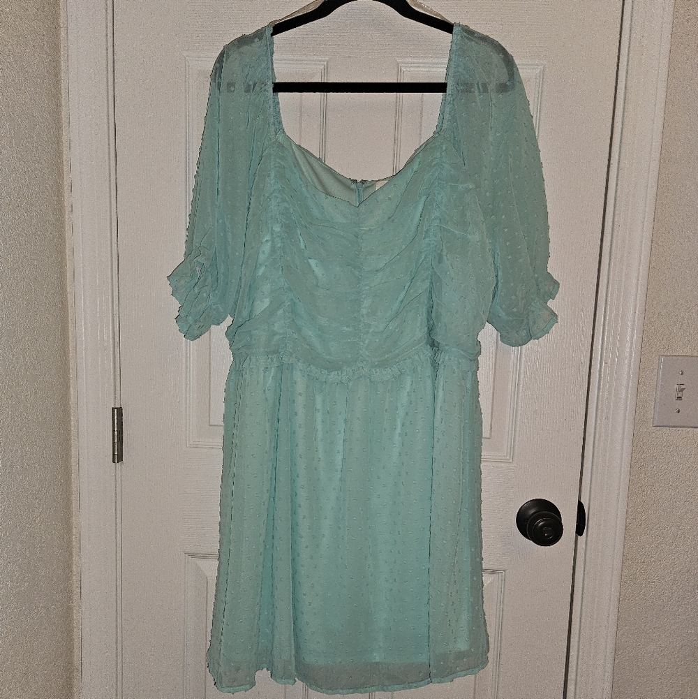 Andree Aqua Textured Dress